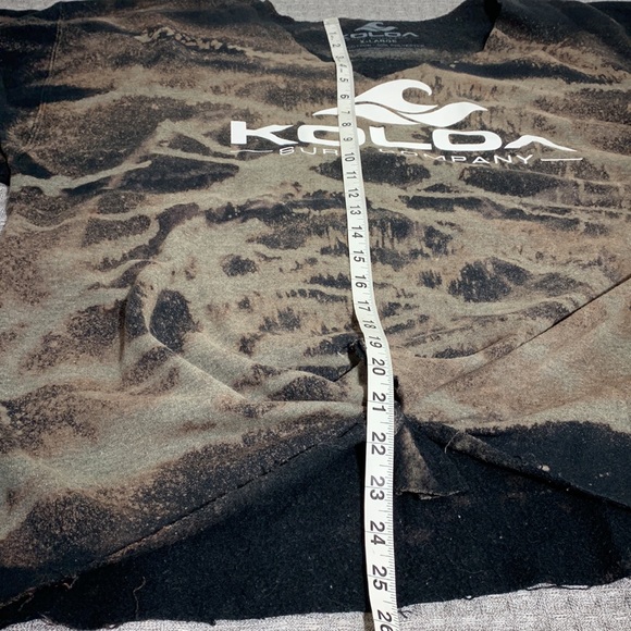 KOLOA SURF COMPANY TIE DYE BLACK SWEATSHIRT DESTRESSED SUMMER BEACH SLUCHY - Picture 5 of 5